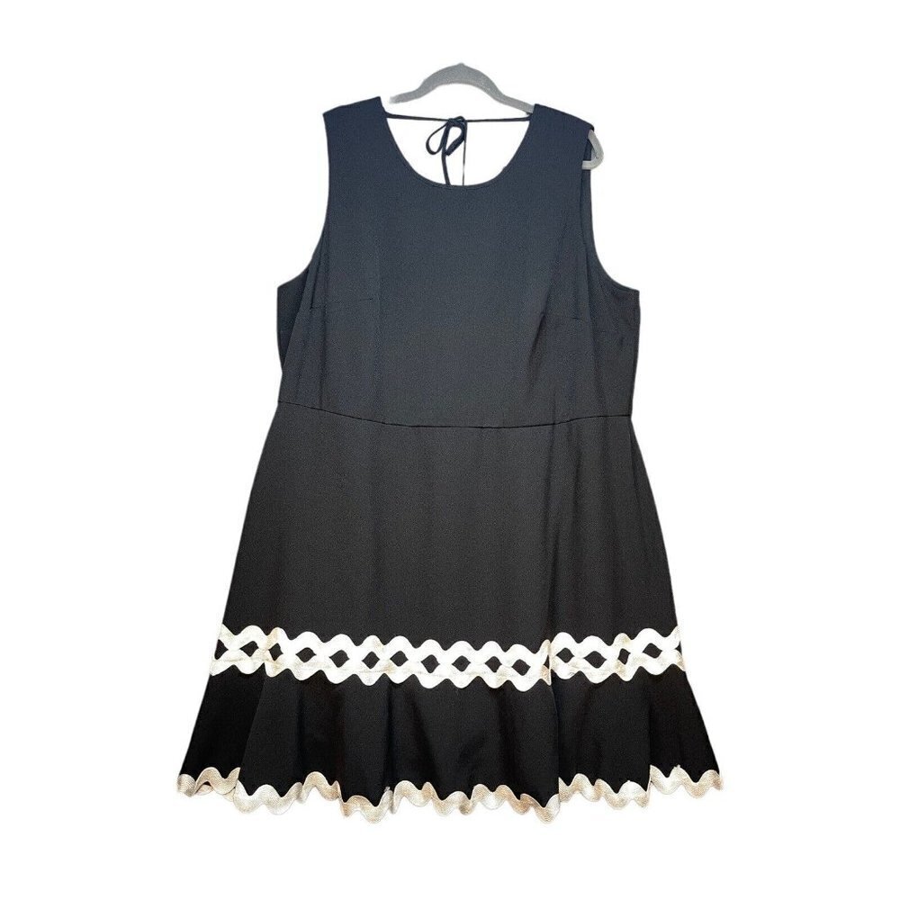 Size 22W Julia Jordan black sleeveless Fit & Flare Dress Party / Office / Flirty